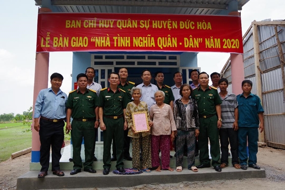 Ngôi nhà mới của gia đình bà Nguyễn Thị Gượng.